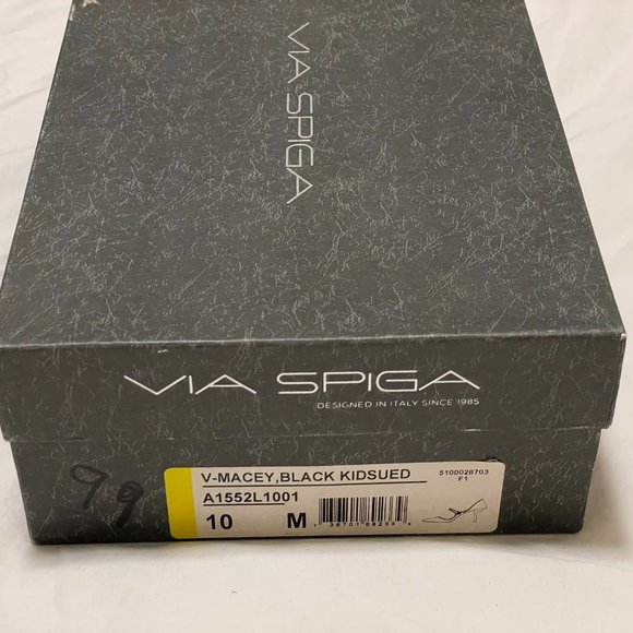 Almost New Via Spiga Black Suede Mary Jane Heels - Picture 7 of 7